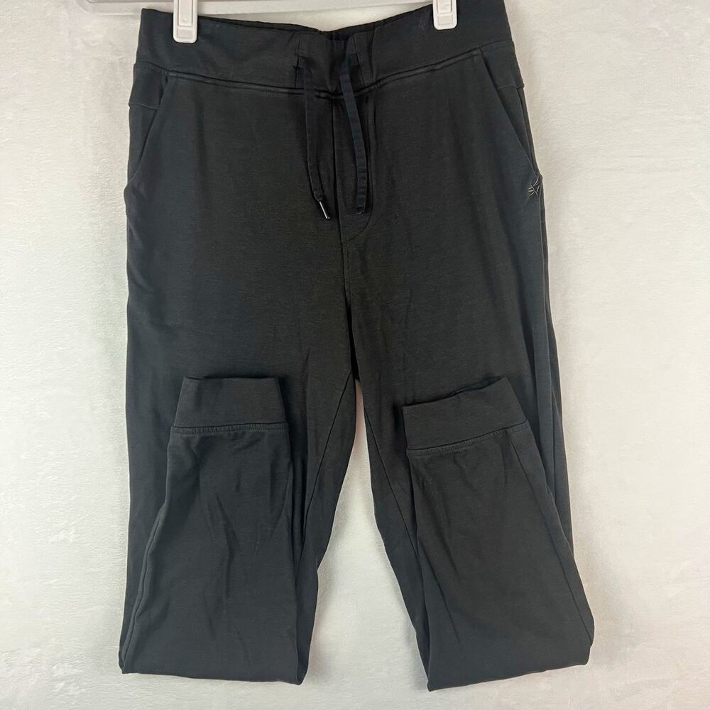 Cozy Earth Premium Bamboo Jogger Pants Womens M Gray High Rise Pockets 28x27